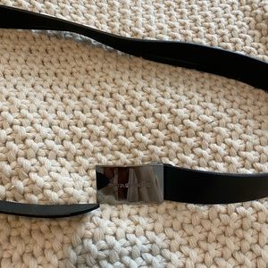 Black Burberry Belt